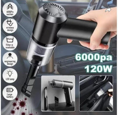 3 In 1 Portable Vacuum Cleaner Duster Blower | Air Pump Wireless Hand-held Cleaning For Car Home