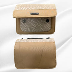 Luxury Women’s Shoulder Bag in Beige Faux Leather for Casual, Work, and Formal Use