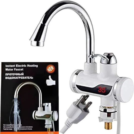 Electric Instant Heating Faucet | Digital Temperature Display | Kitchen & Bathroom Hot Water Tap