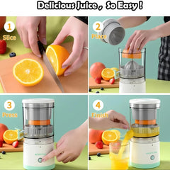 Portable Electric Citrus Juicer | USB Rechargeable Hands-Free Fruit Extractor for Fresh Juice Anywhere