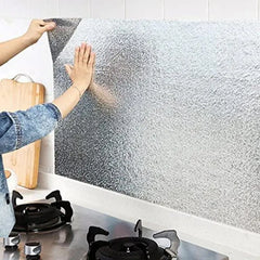 Silver Foil | Marble Sheet Sticker 60x200cm | Waterproof Self-Adhesive PVC Wallpaper for Furniture Walls