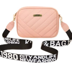Pink Leather Handbag for Girls & Women | Stylish Shoulder & Crossbody Bag | Daily Use & Gift