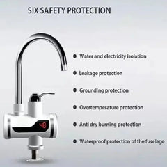 Electric Instant Heating  Faucet  | Digital Temperature Display | Kitchen & Bathroom Hot Water Tap