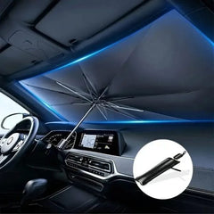 Foldable Car Windshield Umbrella Sunshade | UV Protection + Heat Blocker for All Vehicles